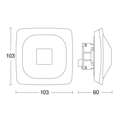 Steinel 064303 - Detektor prisutnosti HF 360-2 KNX bijela