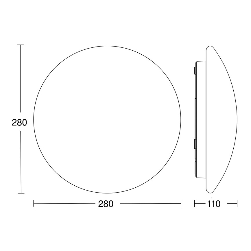 STEINEL 064808 - LED Stropna svjetiljka za kupaonicu sa senzorom RS PRO LED/9,5W/230V 3000K IP54