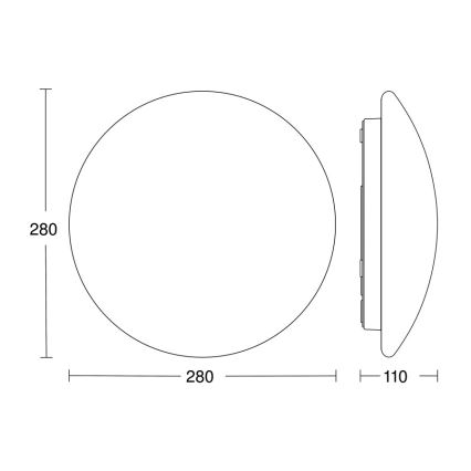 STEINEL 064815 - LED Svjetiljka za kupaonicu sa senzorom RS PRO LED/9,5W/230V 4000K IP54