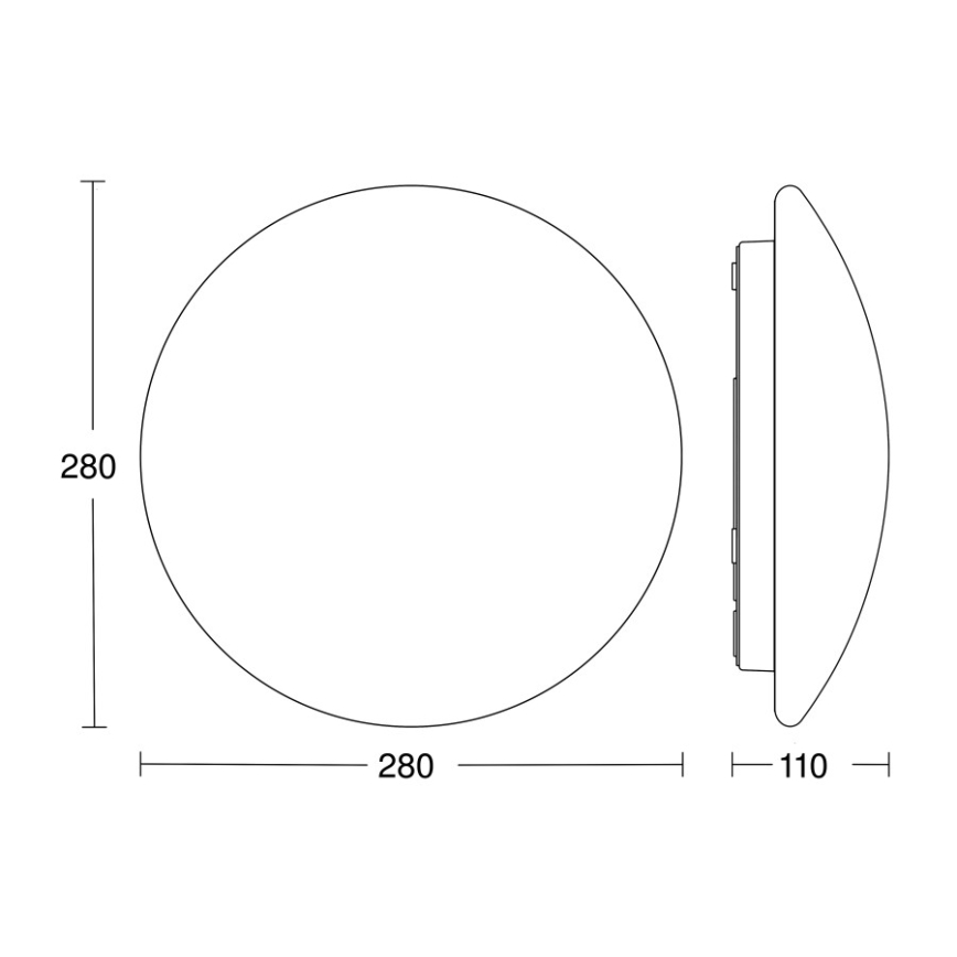STEINEL 064815 - LED Stropna svjetiljka za kupaonicu sa senzorom RS PRO LED/9,5W/230V 4000K IP54