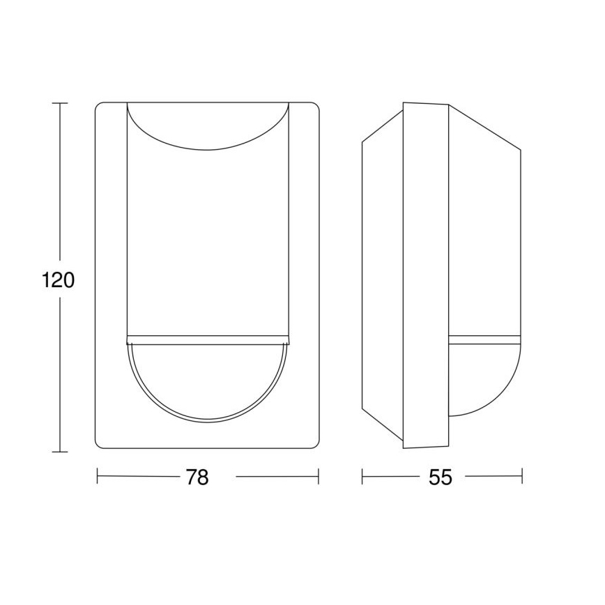 Steinel 064907 - Vanjski senzor pokreta IS 2180 ECO 230V IP54 antracit