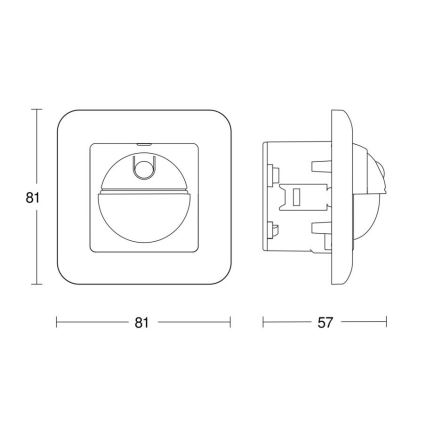 Steinel 065003 - Senzor pokreta IR 2180 UP ECO 230V bijela