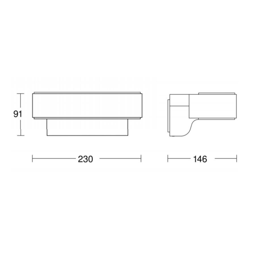 STEINEL 065706 - LED Vanjska zidna svjetiljka sa senzorom LED/12,5W/230V IP44