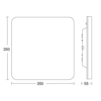 Steinel 067878-LED Stropna svjetiljka sa senzorom RS PRO LED/23,4W/230V IP40 4000K