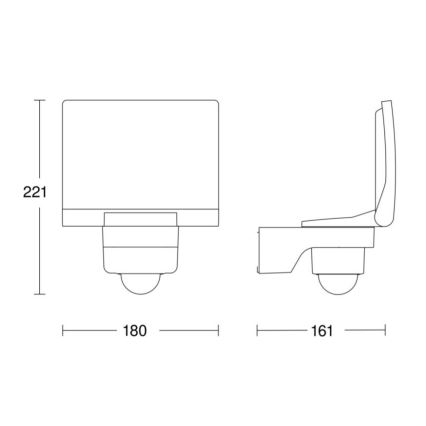 STEINEL 068066 - LED Vanjski reflektor sa senzorom XLED PRO LED/20W/230V IP44 3000K antracit