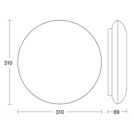 Steinel 068196 - LED Stropna svjetiljka za kupaonicu sa senzorom DL Vario Quattro PRO S LED/14W/230V 4000K IP54