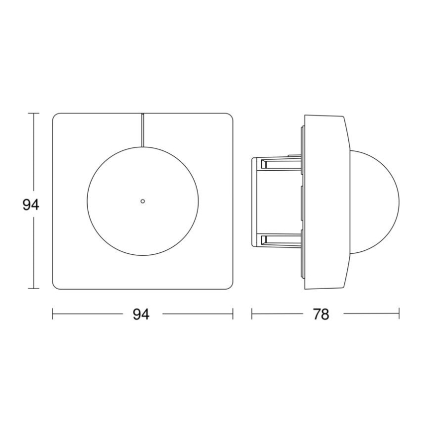 Steinel 068530 - Senzor pokreta IS 3360 40m COM1 uglast crna