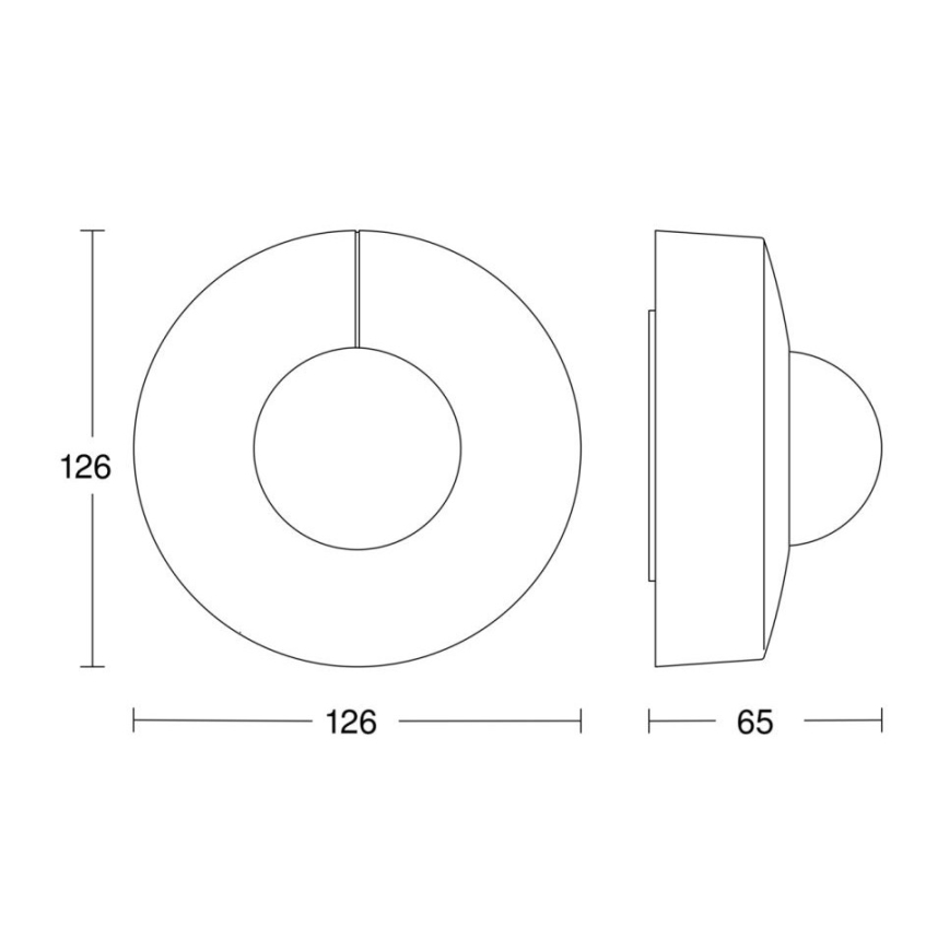 Steinel 068585 - Senzor pokreta IS 3360 40m V3 KNX IP54 okrugli crna