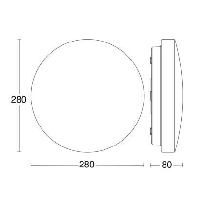 Steinel 069674 - LED Stropna svjetiljka za kupaonicu sa senzorom RSPRO P1 LED/9,4W/230V 4000K IP54