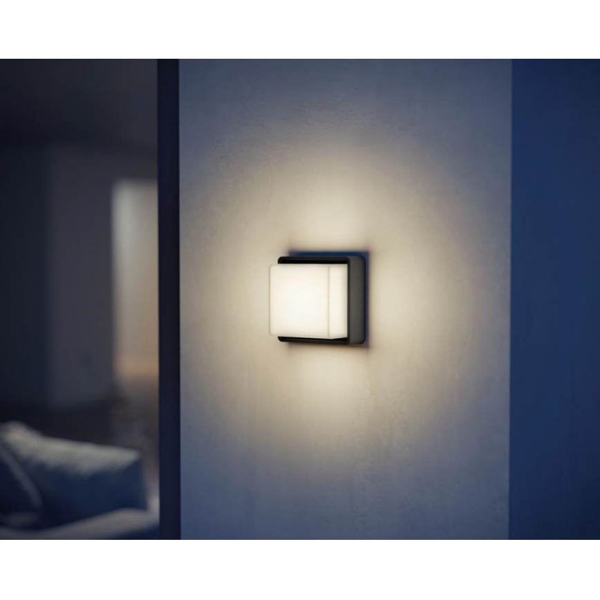 Steinel 078645- LED Vanjska zidna svjetiljka sa senzorom L 845 SC 9W/230V 3000K IP44 antracit