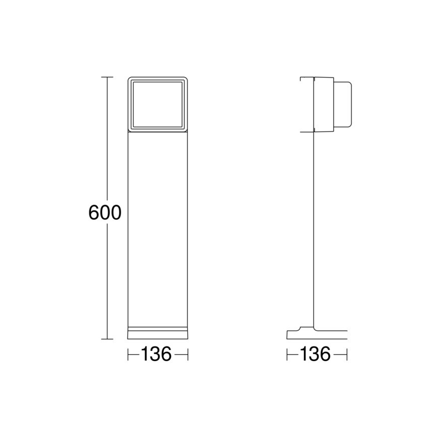 Steinel 078652 - LED Prigušiva vanjska lampa GL 85 C 600 LED/9W/230V 3000K IP44