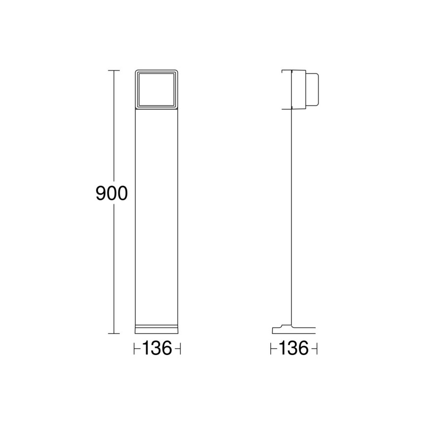 Steinel 078676 - LED Prigušiva vanjska lampa GL 85 C 900 LED/9W/230V IP44