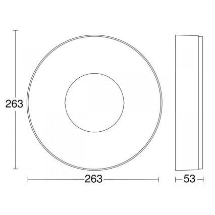 Steinel 078775 - LED Stropna svjetiljka RS 200 C LED/17,1W/230V 3000K IP54