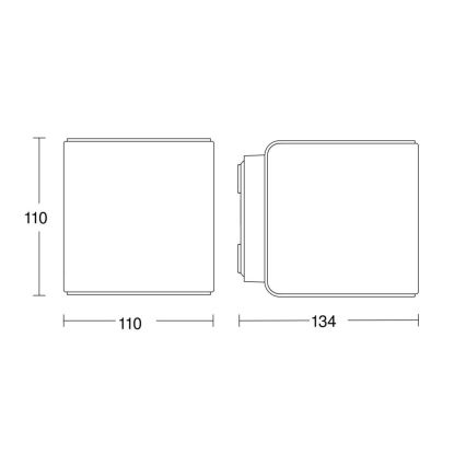 Steinel 079277 - LED Vanjska zidna svjetiljka L840 C LED/9,1W/230V IP44 antracit