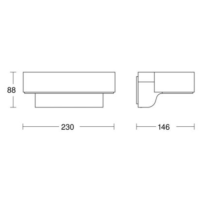 Steinel 079291- LED Vanjska zidna svjetiljka L800C LED/7,5W/230V IP44 antracit