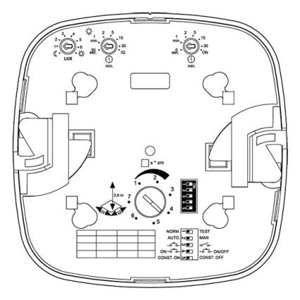 Steinel 079352 - Detektor prisutnosti IR Quattro 8m DALI-2 APC bijela