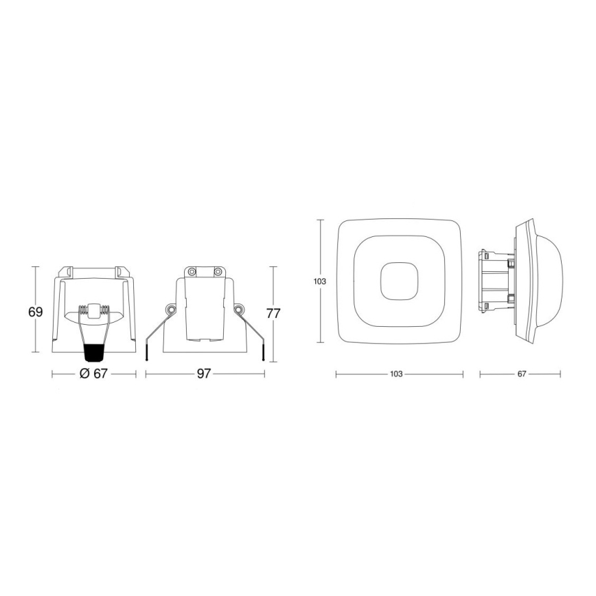 Steinel 079406 - Detektor prisutnosti IR Quattro HD-2 24m COM1 bijela