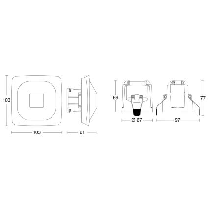 Steinel 079420 - Detektor prisutnosti HF 360-2 COM1 bijela