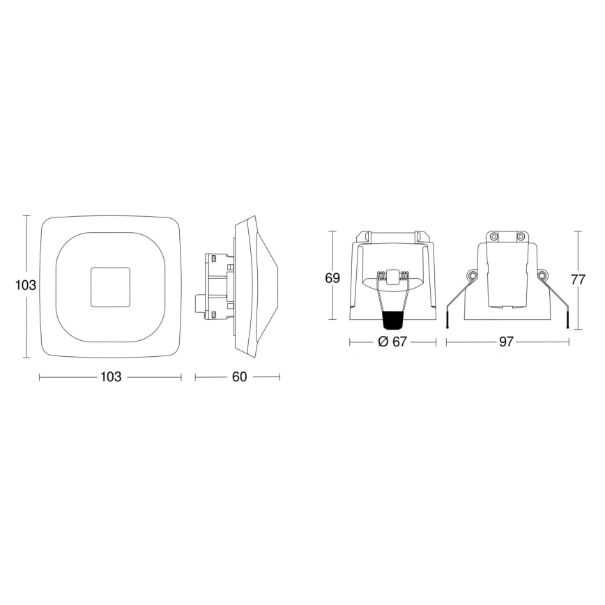 Steinel 079437 - Detektor prisutnosti HF 360-2 KNX bijela