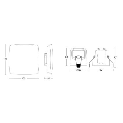 Steinel 079451 - Detektor prisutnosti TRUE PRESENCE KNX bijela