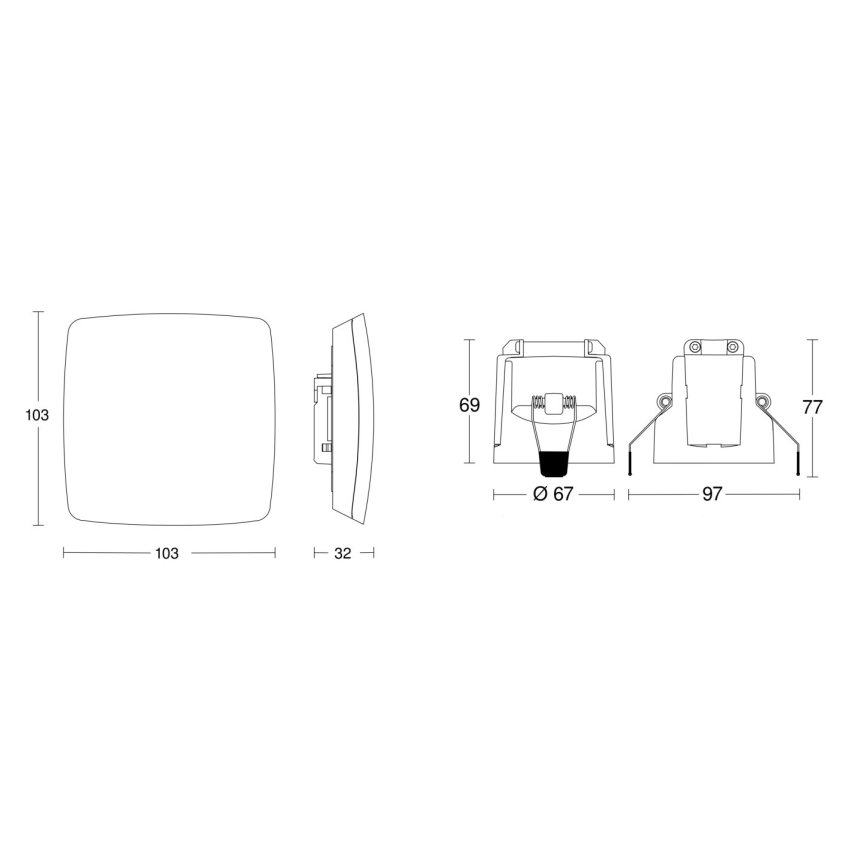 Steinel 079451 - Detektor prisutnosti TRUE PRESENCE KNX bijela