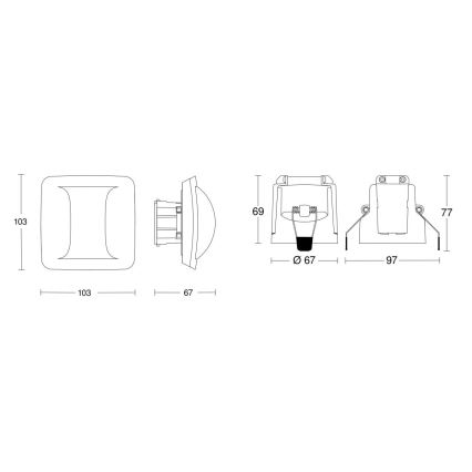 Steinel 079468 - Detektor prisutnosti Hallway COM1 bijela