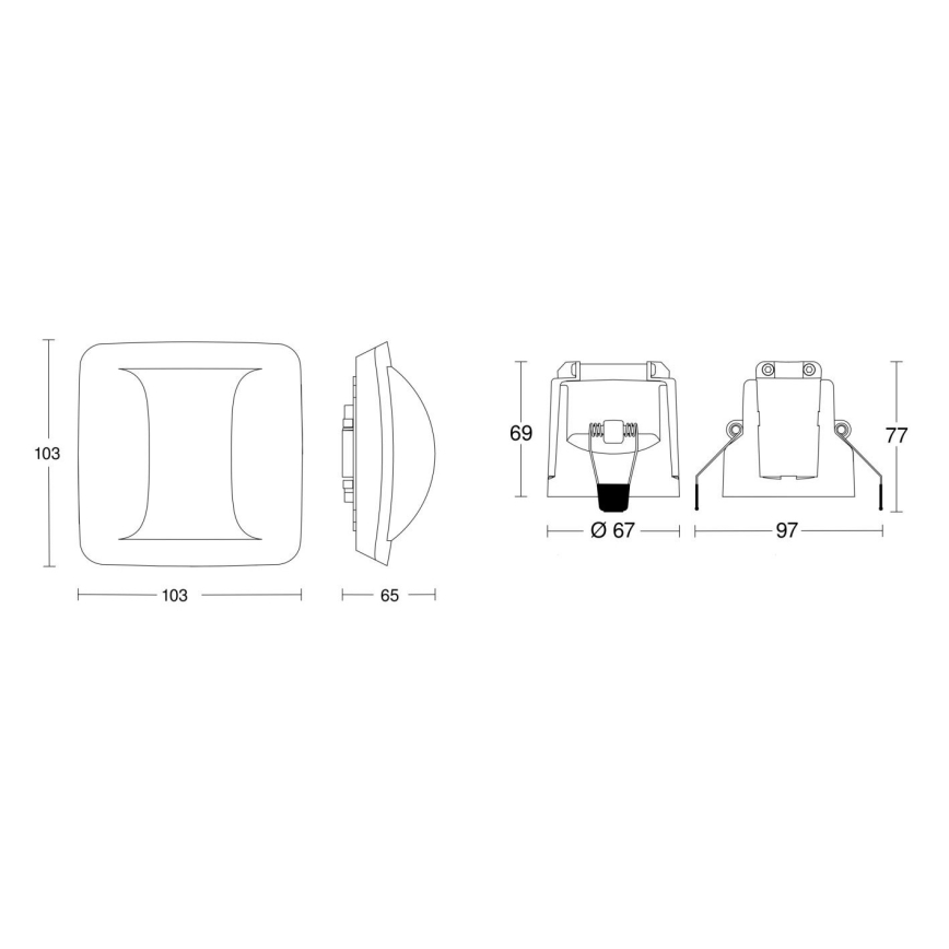 Steinel 079475 - Detektor prisutnosti Hallway KNX bijela