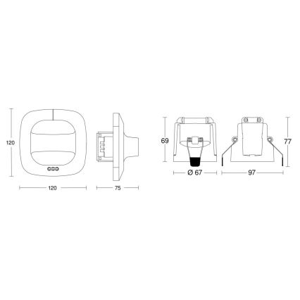 Steinel 079482 - Detektor prisutnosti Dual HF COM1 bijela