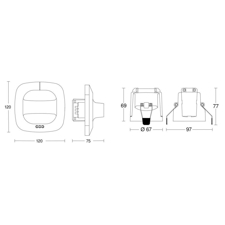 Steinel 079482 - Detektor prisutnosti Dual HF COM1 bijela