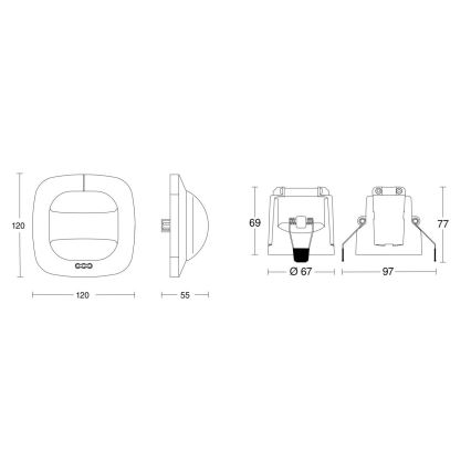 Steinel 079505 - Detektor prisutnosti Dual HF KNX bijela