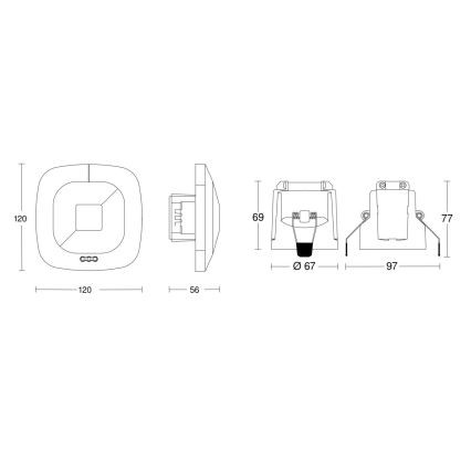 Steinel 079512 - Detektor prisutnosti HF 360 COM1 bijela