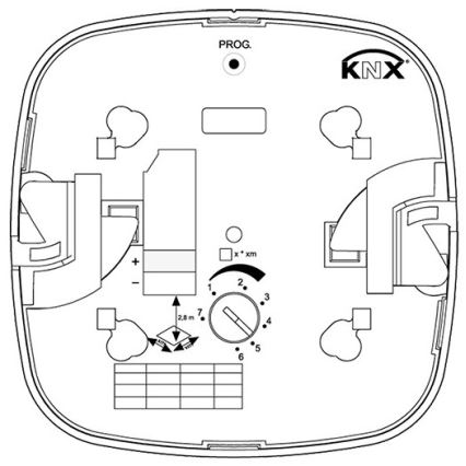 Steinel 079536 - Detektor prisutnosti HF 360 KNX bijela