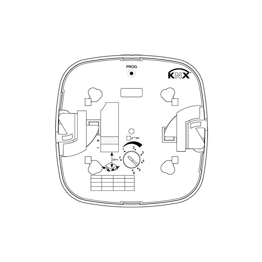 Steinel 079536 - Detektor prisutnosti HF 360 KNX bijela