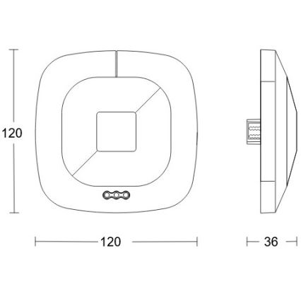 Steinel 079536 - Detektor prisutnosti HF 360 KNX bijela