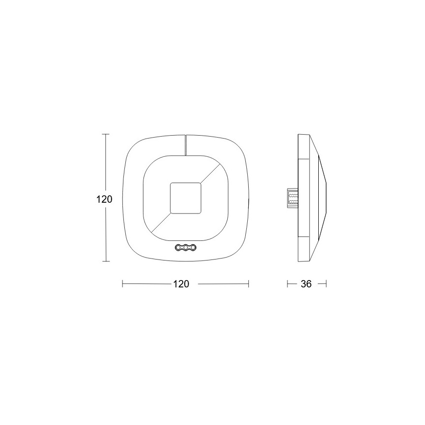 Steinel 079536 - Detektor prisutnosti HF 360 KNX bijela