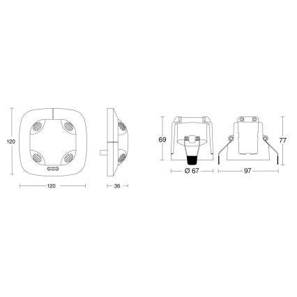 Steinel 079581 - Detektor prisutnosti DualTech KNX bijela