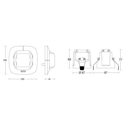 Steinel 079604 - Detektor prisutnosti Dual US KNX bijela