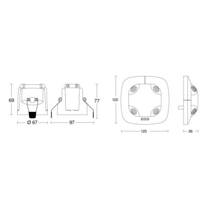 Steinel 079628 - Detektor prisutnosti US 360 KNX bijela