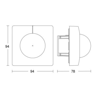 Steinel 079642 - Senzor pokreta IS 3360 KNX uglast bijela