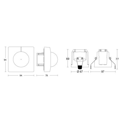 Steinel 079673 - Senzor pokreta IS 345 COM1 230V bijela