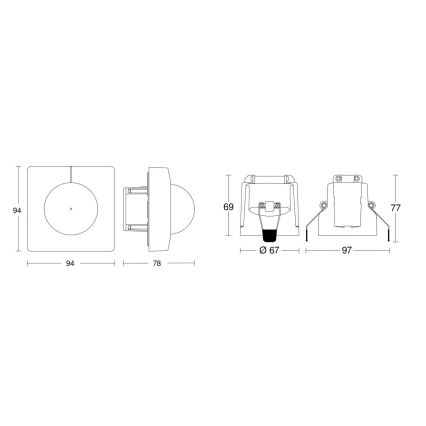 Steinel 079680 - Senzor pokreta IS 345 KNX uglast bijela