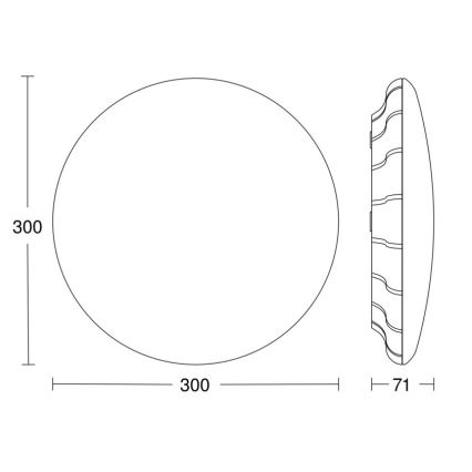 Steinel 079772 - LED Vanjska stropna svjetiljka sa senzorom RS PRO S20 SC LED/15,7W/230V IP65 4000K