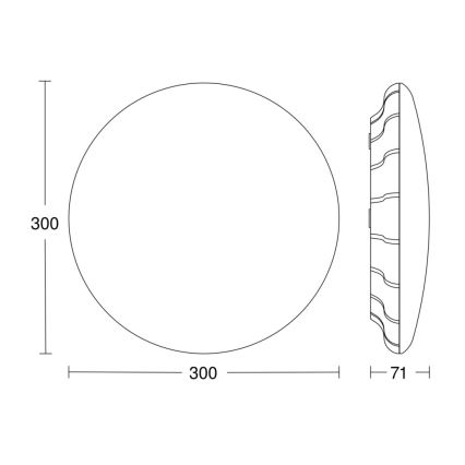 Steinel 081096 - LED Stropna svjetiljka sa senzorom RS PRO S10 SC LED/9,1W/230V 3000K