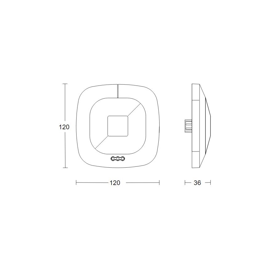Steinel 082277 - HF prisutnosni senzor 360-2 DALI-2 APC crni