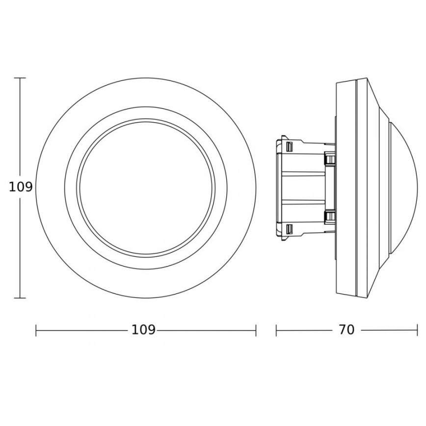 Steinel 086893 - Senzor pokreta MD IR 4360-8 COM1 UP WS bijela