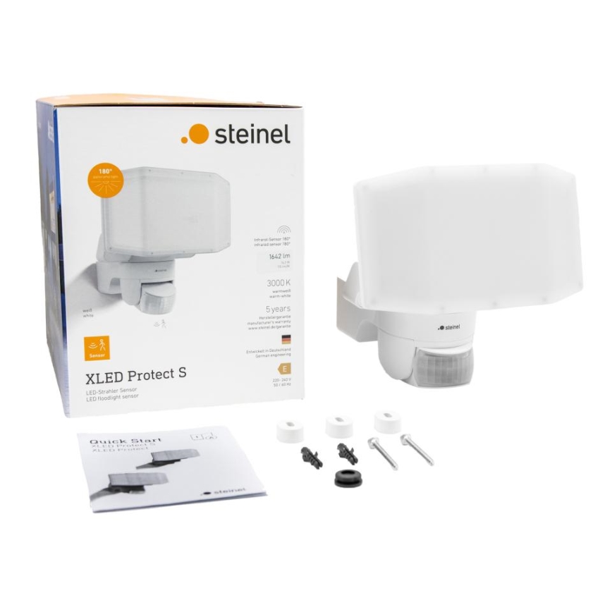 Steinel 089894 - LED Reflektor sa senzorom XLED PROTECT LED/14,3W/230V 3000K IP54 bijela
