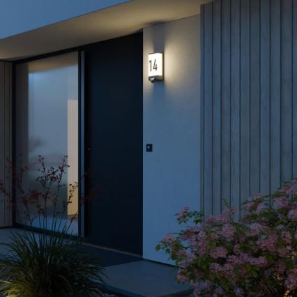 Steinel 094263 - Kućni broj s senzorom 1xE27/15W/230V L 14 S IP44