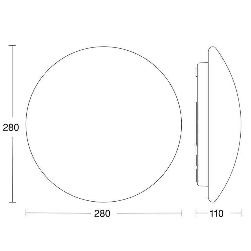 STEINEL 56032 - LED Svjetiljka za kupaonicu sa senzorom RS PRO LED/9,5W/230V IP54