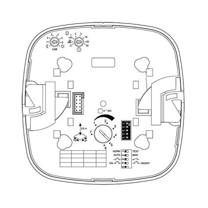 Steinel 592301 - Detektor prisutnosti IR QUATTRO COM1 AP bijeli