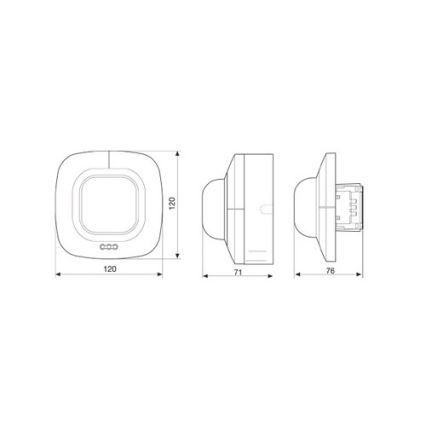 Steinel 592301 - Detektor prisutnosti IR QUATTRO COM1 AP bijeli